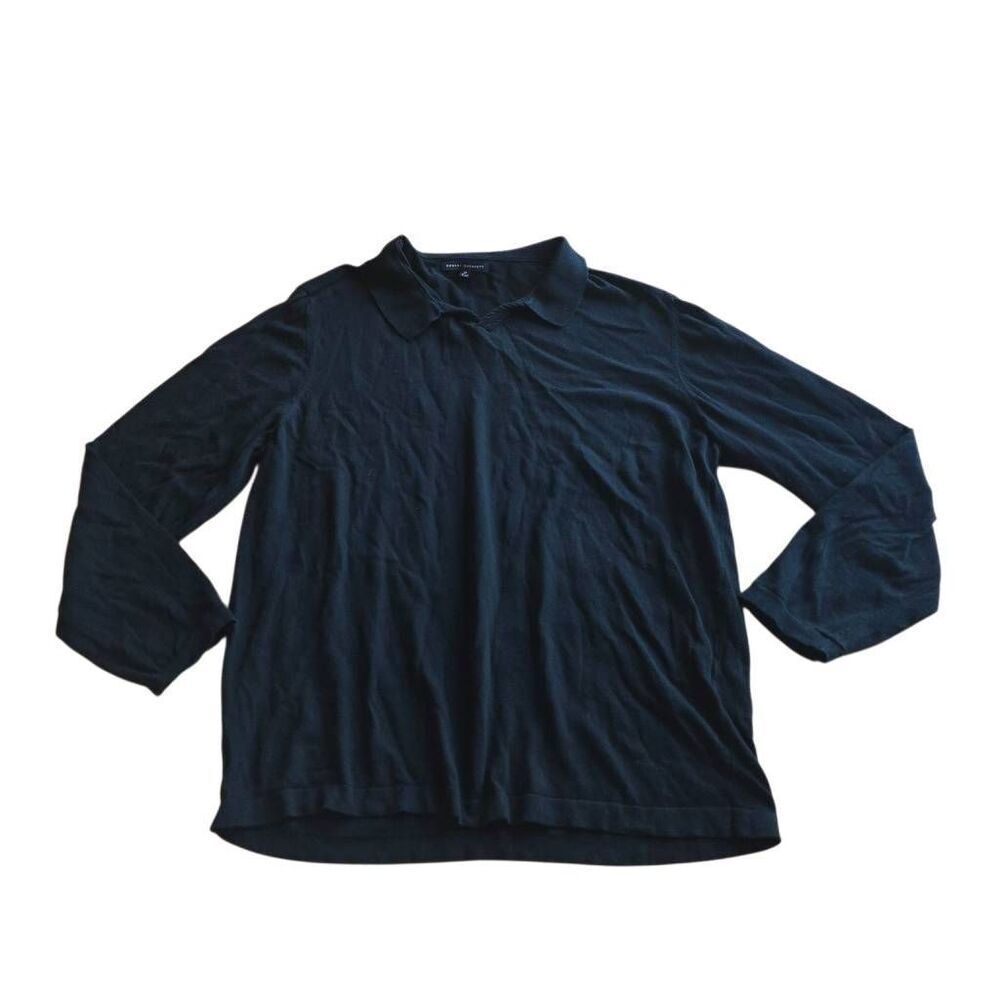 Robert Barakett mens Sz XL black long sleeve collared shirt